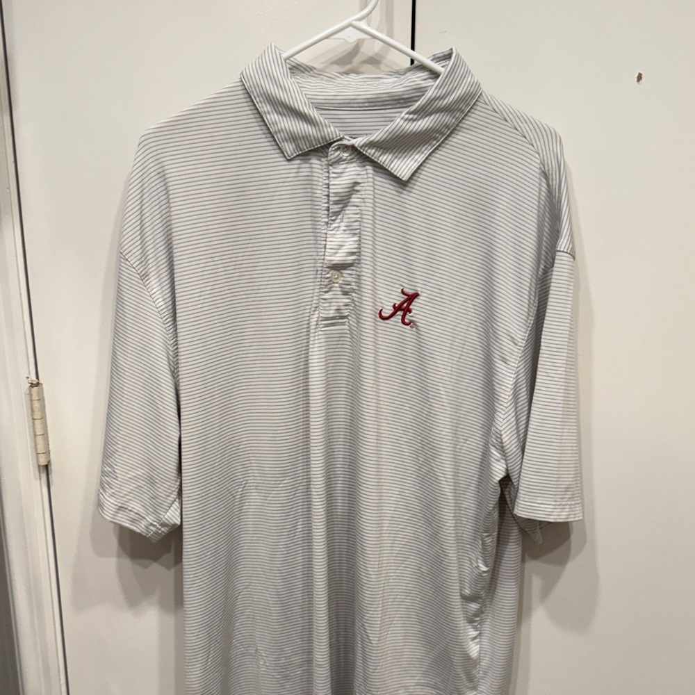 Onward Reserve Birdie Stripe Alabama Performance Polo